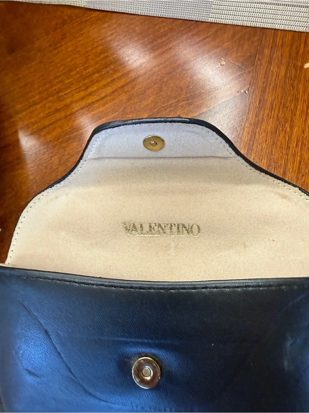 Valentino Women's Black and Brown Patterned Sunglasses